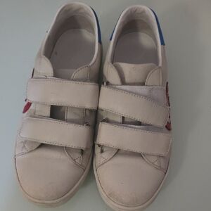 Gucci Kids White and Red Sneakers
